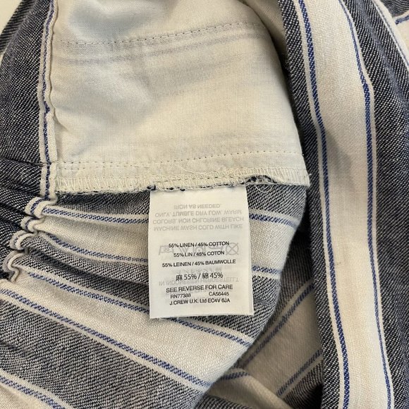 Madewell Linen Pants Size Small Pull On Wide Leg Cropped - Picture 10 of 11